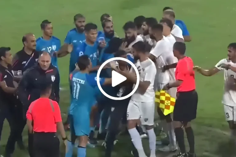 india vs pakistan fight football video